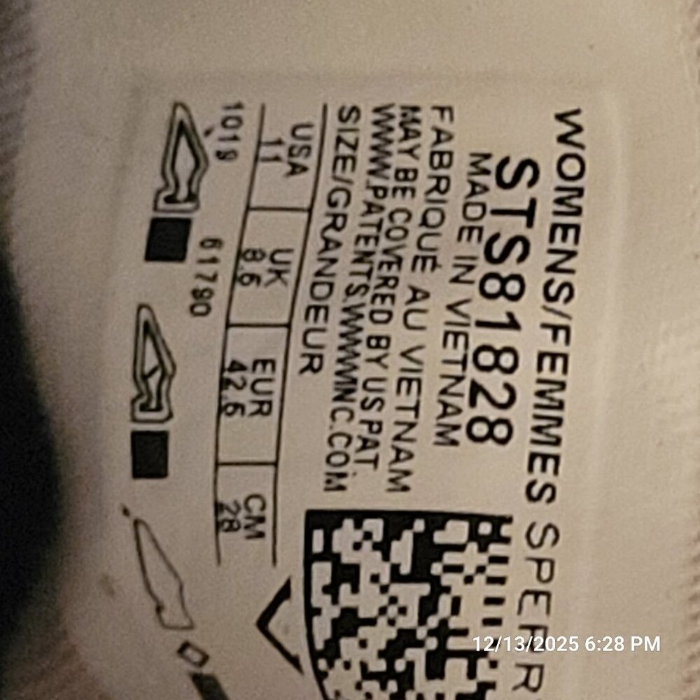 Sperry Shoes Womens 11 M Casual Platform Sneakers STS81828 White Fabric Low Top - Picture 11 of 11